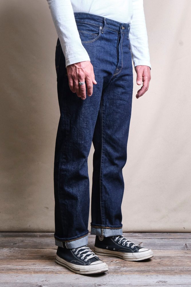 Belford Straight 14 Ounce 50's Blue Denim View 3