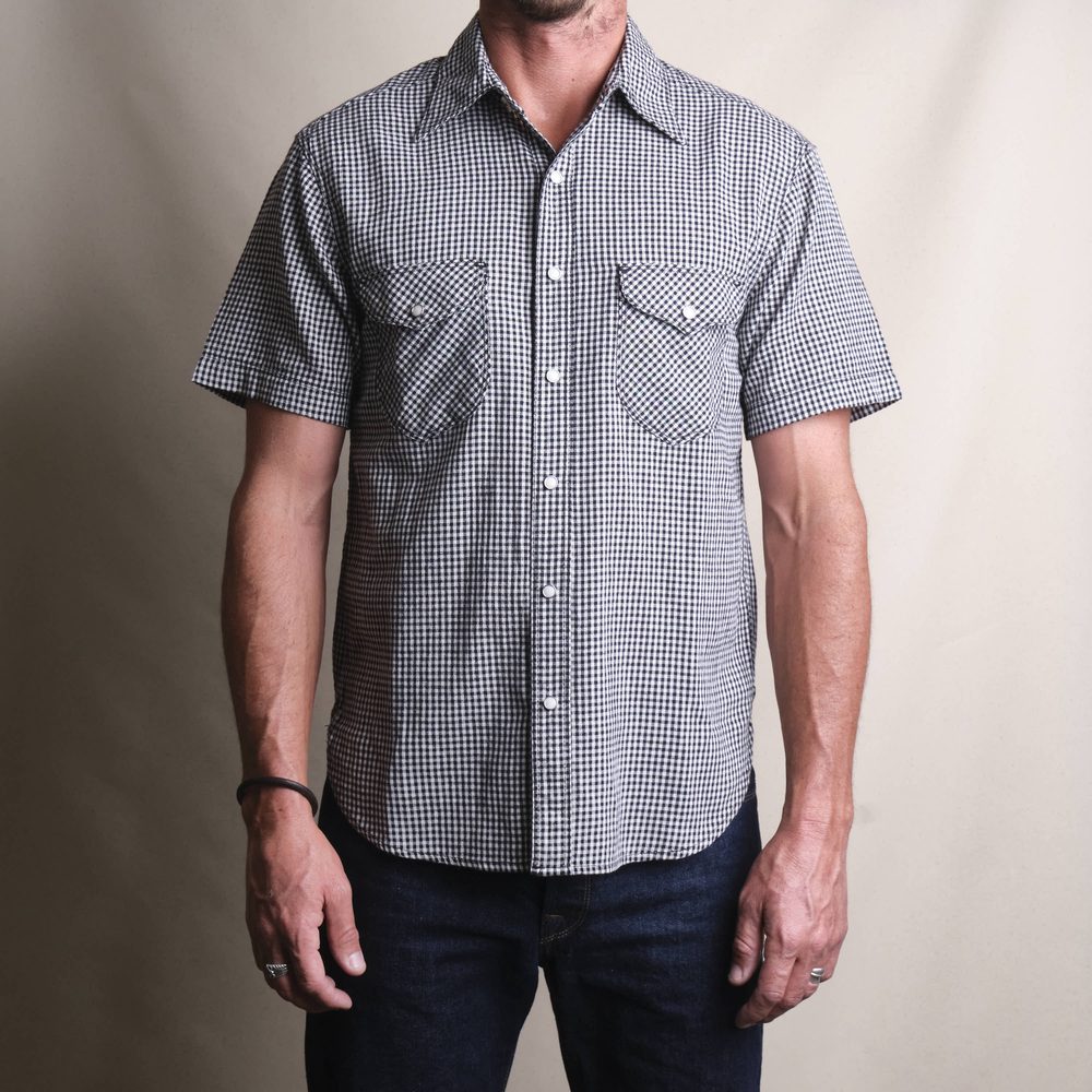 Bodie S/S Black Gingham Alternate