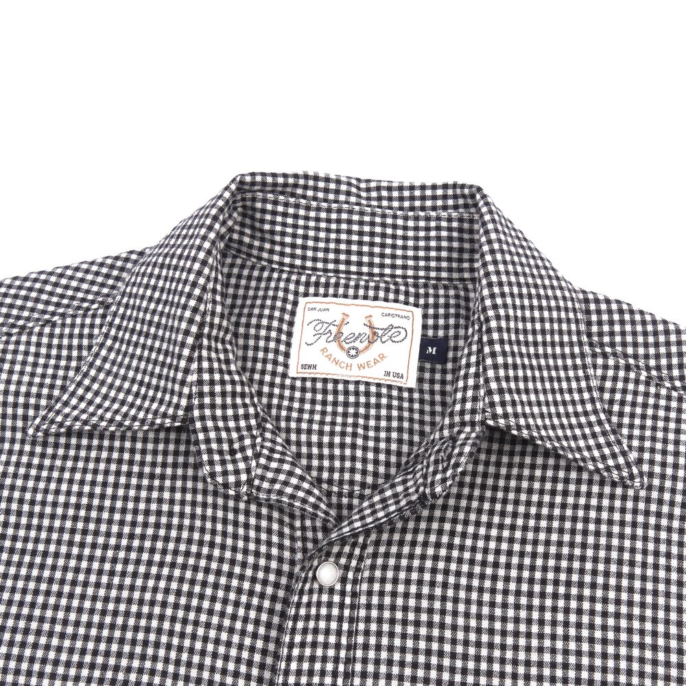 Bodie S/S Black Gingham View 3
