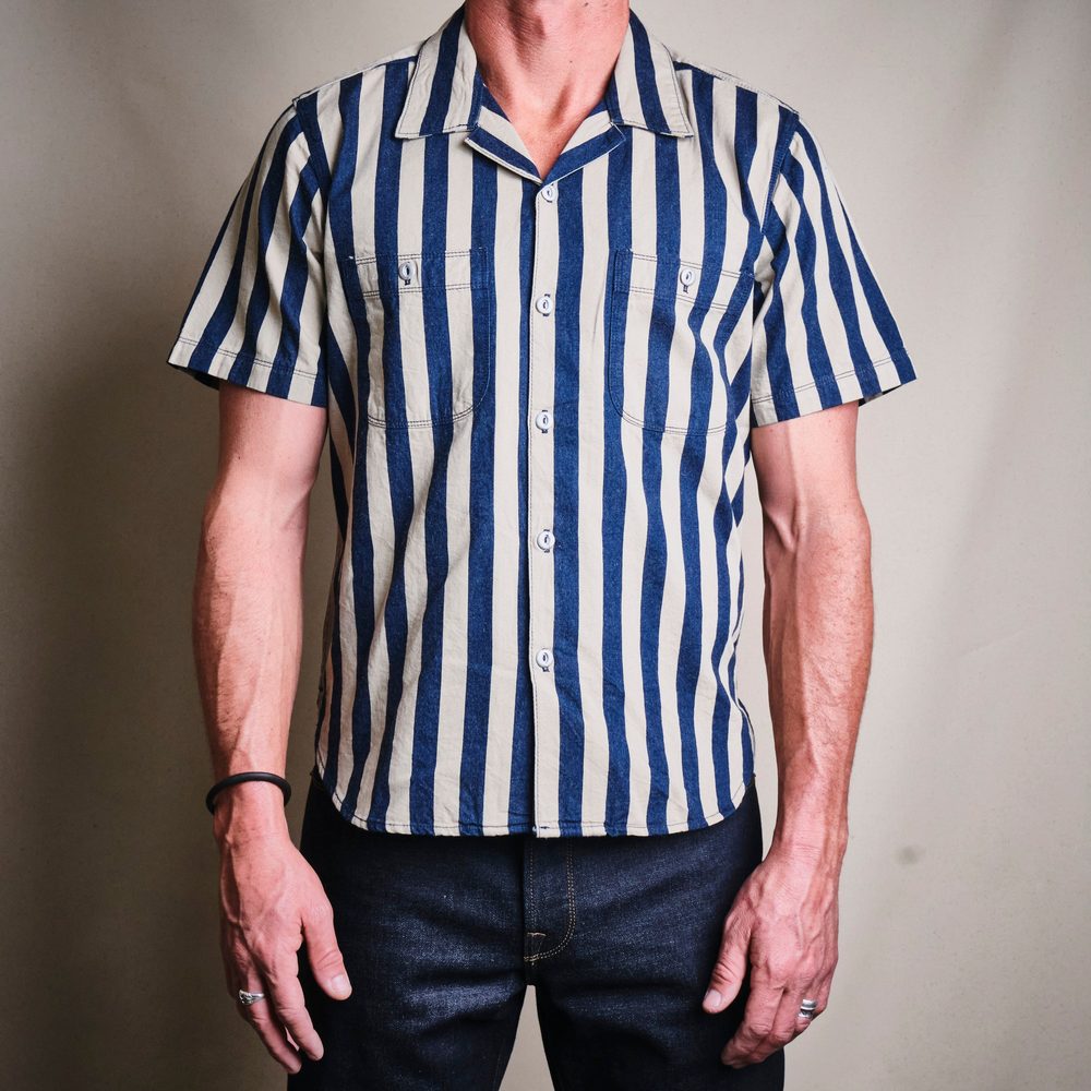 Dayton Indigo Wide Stripe Alternate