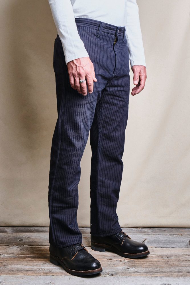 Deck Pant Indigo Herringbone Dobby Alternate