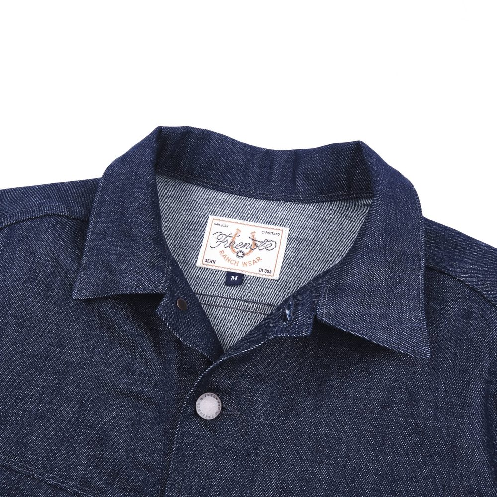 High Low 11 Ounce Memphis Blue Denim Jacket View 3