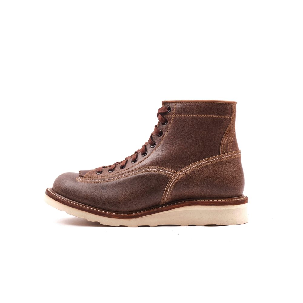 John Lofgren Donkey Puncher Boots - Horween Natural Waxed Flesh View 4