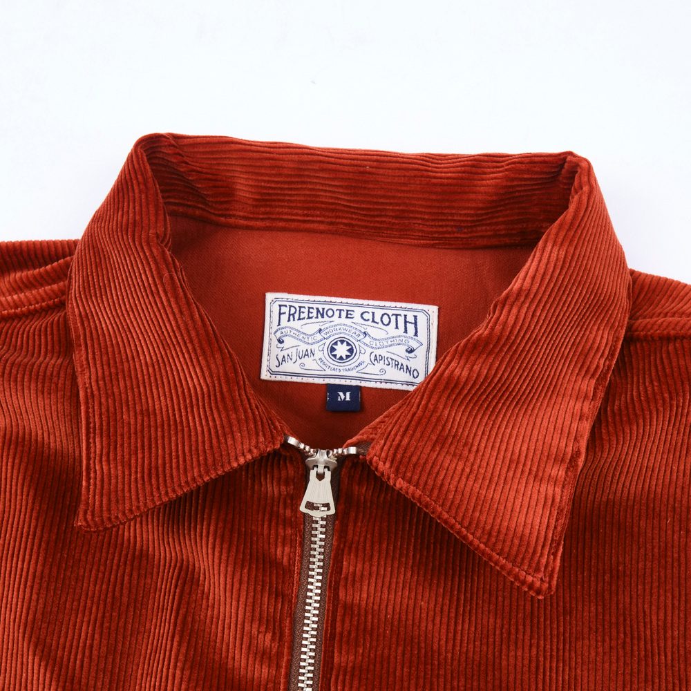 Meeks Jacket Terracotta Corduroy View 3