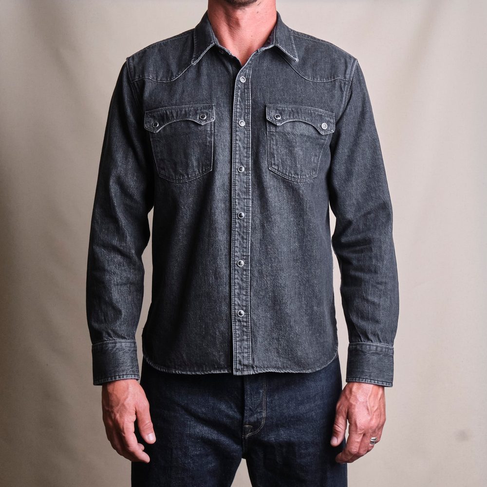 Modern Western 11 Ounce Black Stone Washed Denim Alternate