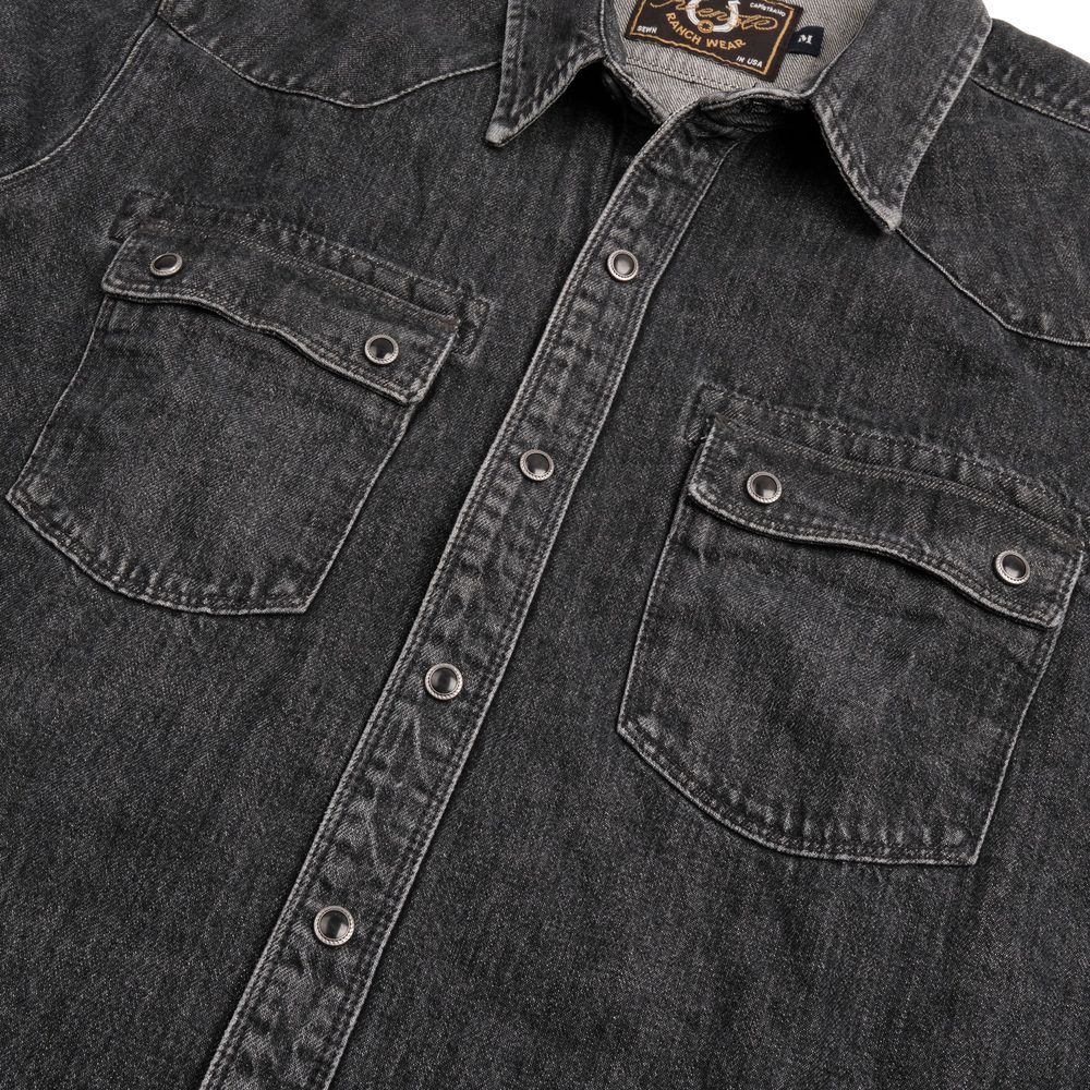 Modern Western 11 Ounce Black Stone Washed Denim View 4