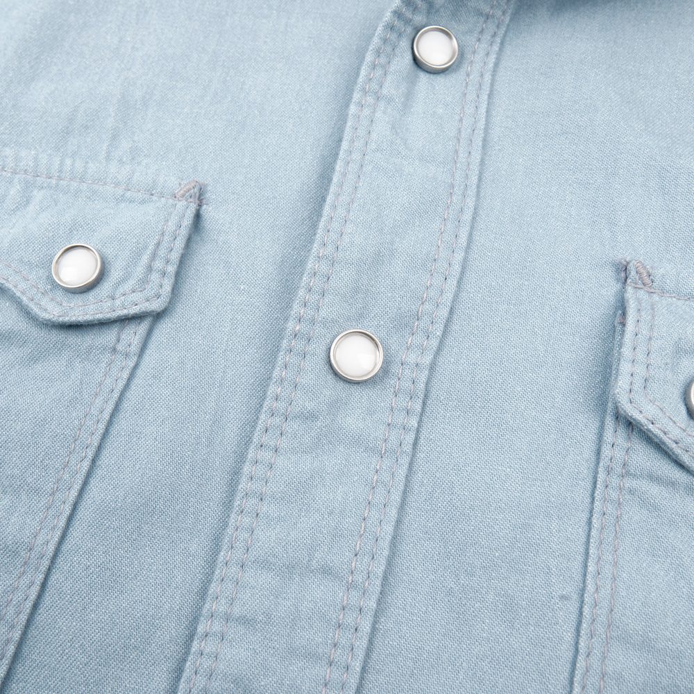 Modern Western Clear Blue Chambray View 4