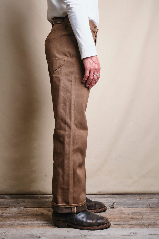 Modesto 15 Ounce Brown Denim View 4