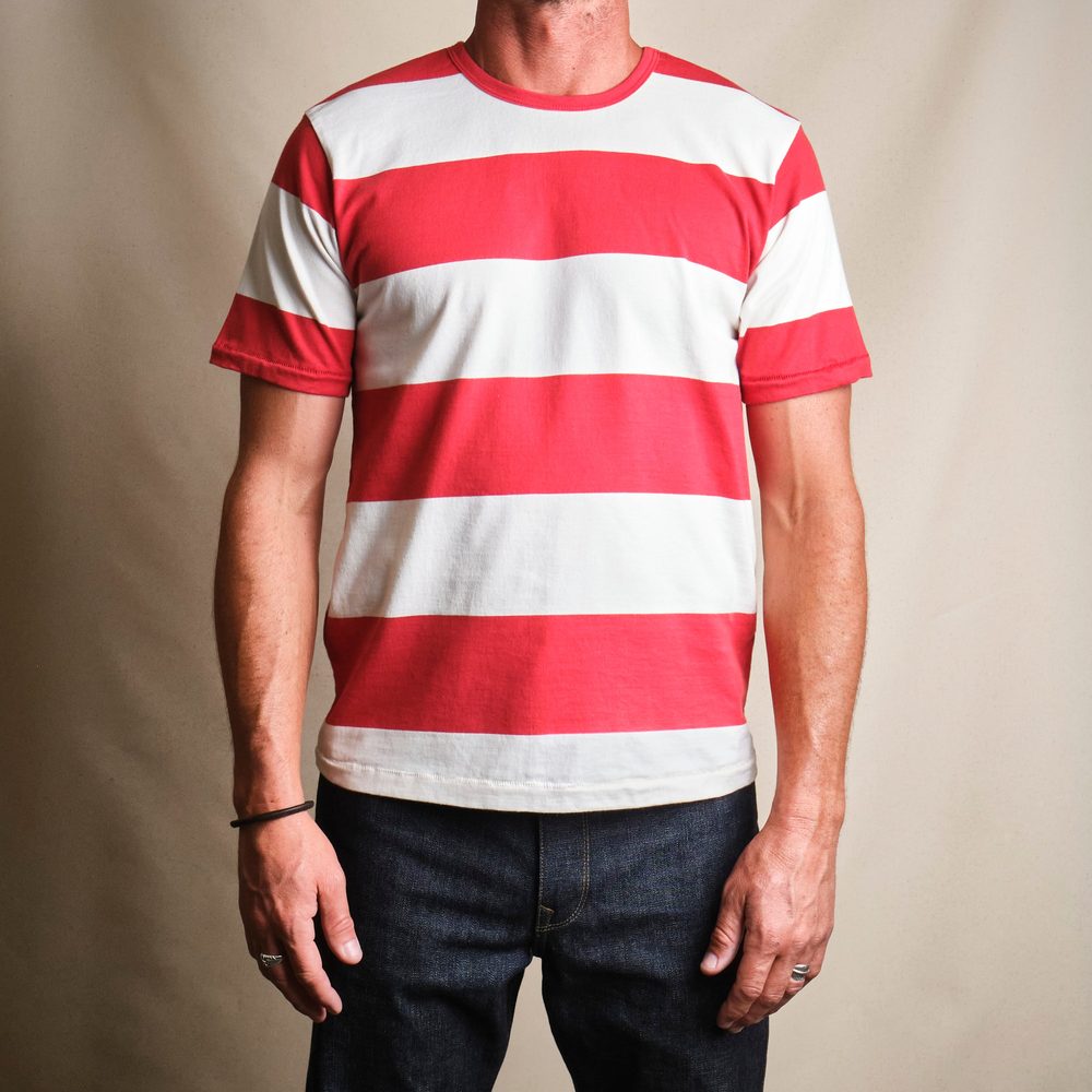 Mooch Tee Red Stripe Alternate