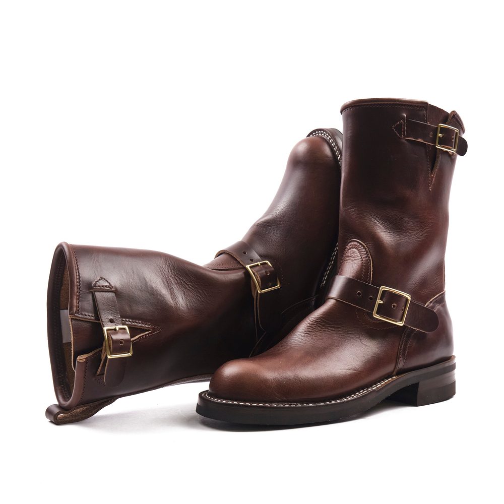 NICKS BOOTS - THE BRAKEMAN ENGINEER - HORWEEN BROWN CHROMEXCEL Alternate