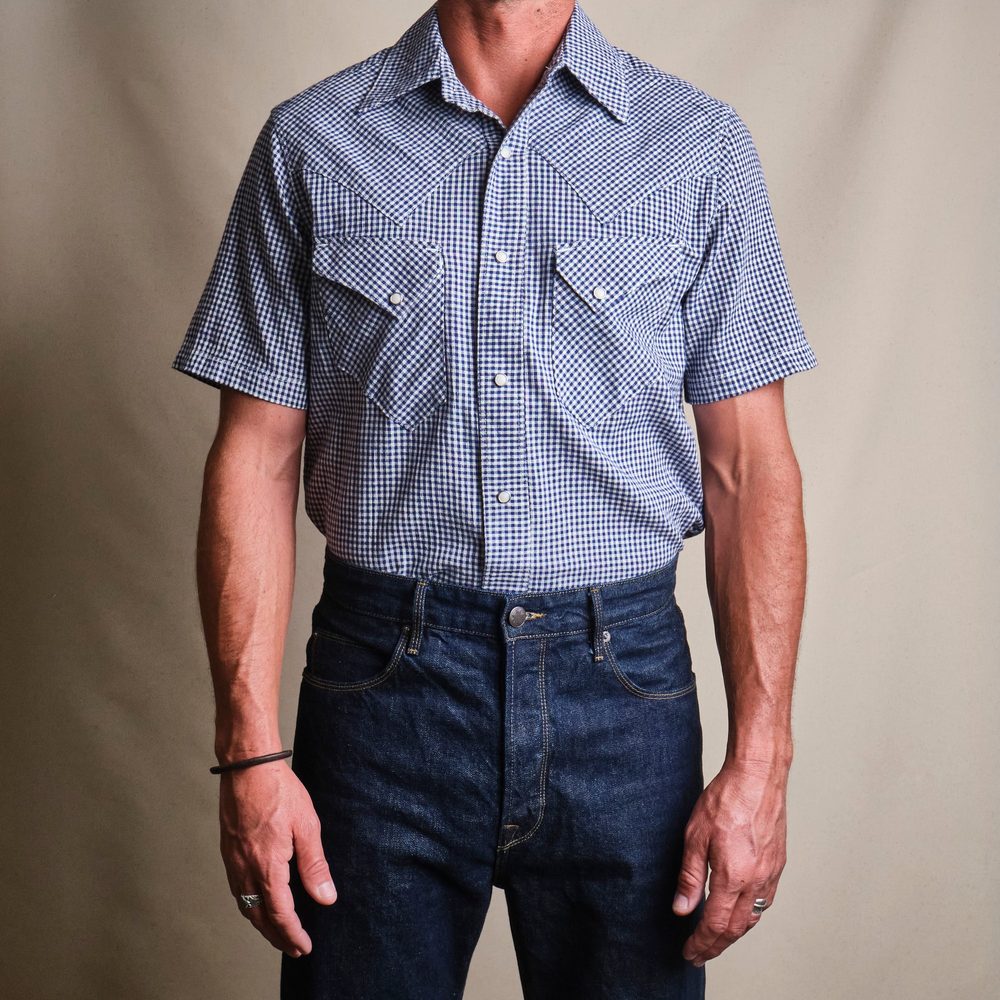 Northfork SS Blue Gingham Alternate