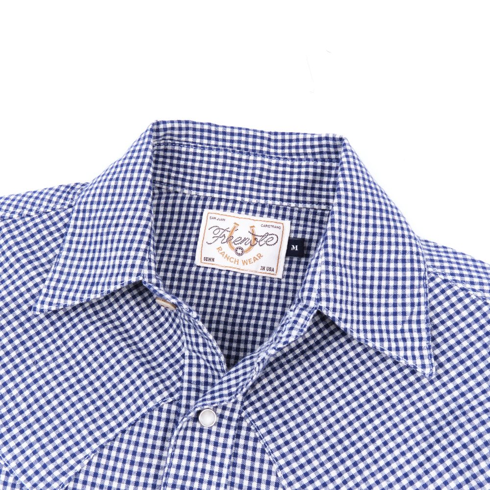 Northfork SS Blue Gingham View 3