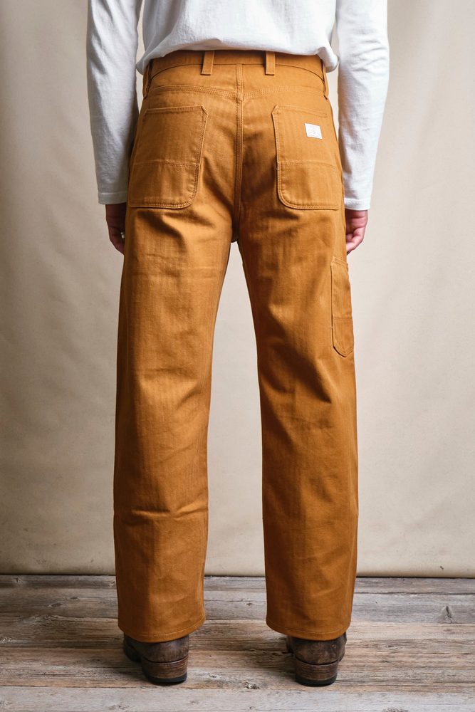 Ortega Pant 13 Ounce Rust Herringbone View 4