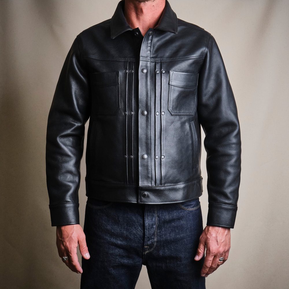 Riders Jacket Black Steerhide Alternate