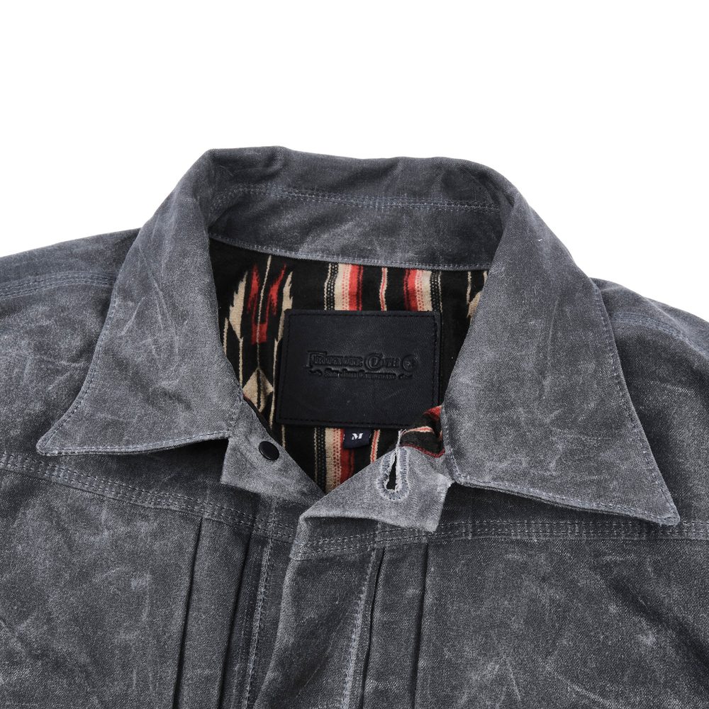 Riders Jacket Waxed Canvas <span> Charcoal</span> Alternate