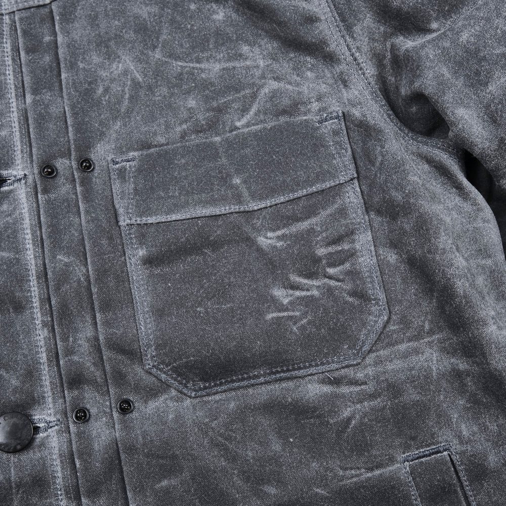 Riders Jacket Waxed Canvas <span> Charcoal</span> View 4