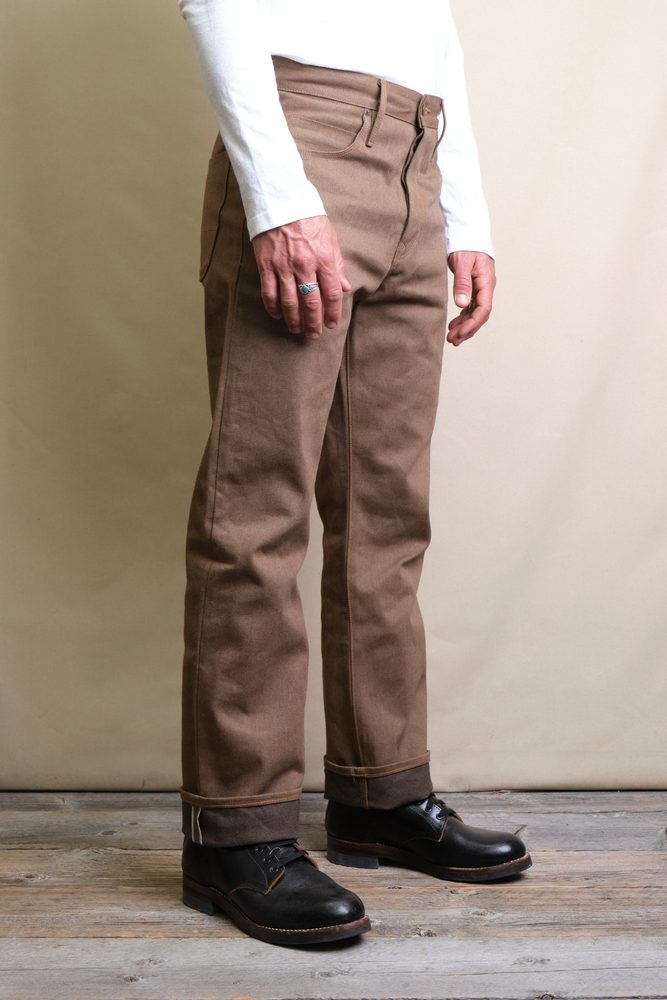 Trabuco Classic Straight <span> 15 Ounce Brown Denim </span> View 3