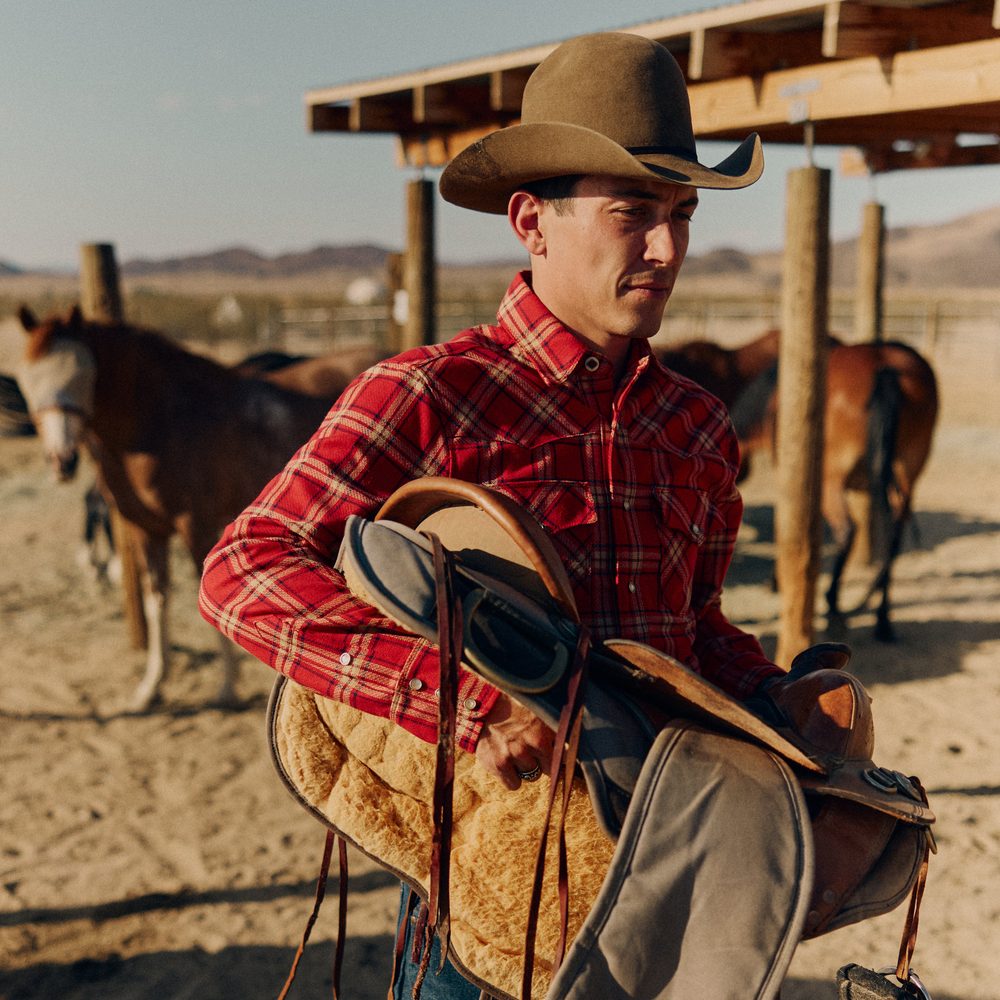Western Scout Red Plaid Alternate