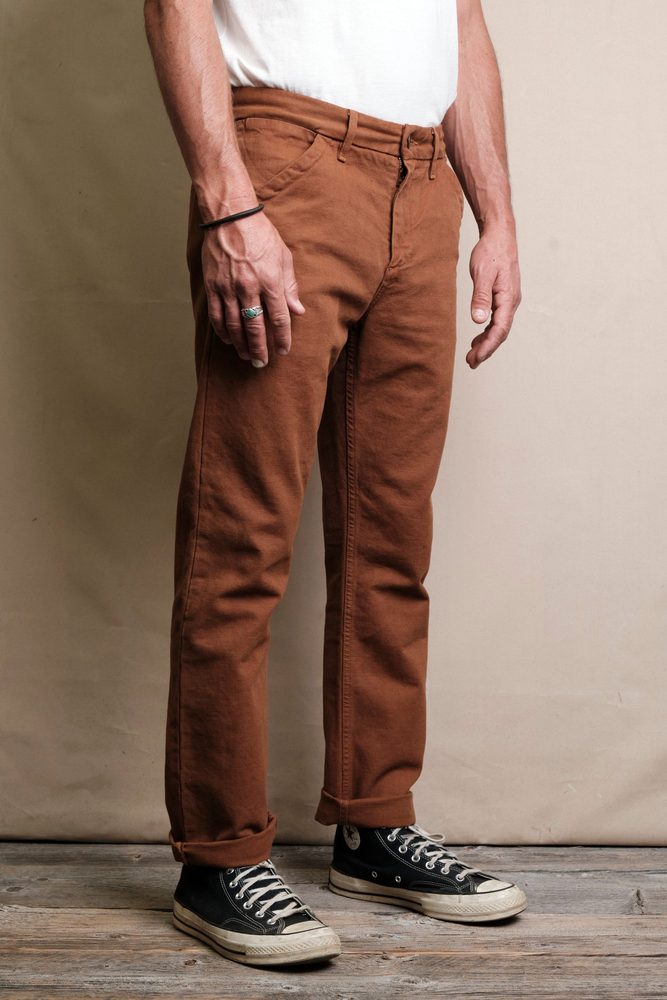 Workers Chino Slim Fit <span> 14 Ounce Slub Rust</span> View 3