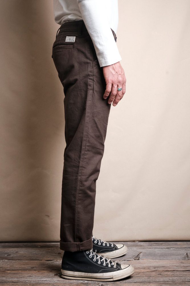 Workers Chino Slim Fit <span> Bark</span> View 3