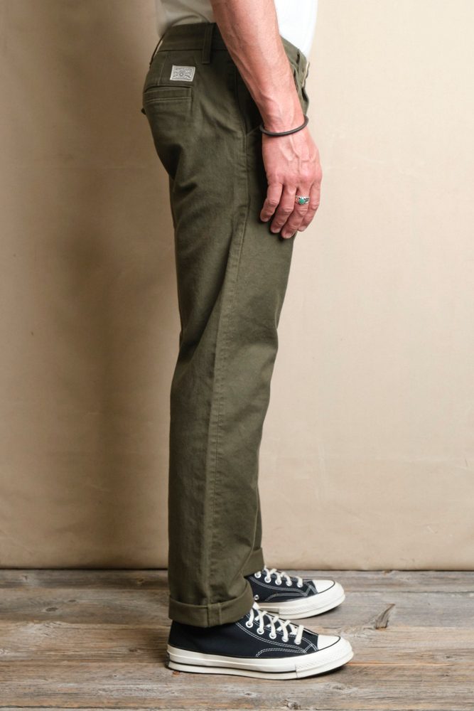 Workers Chino Slim Fit <span> Olive</span> View 3