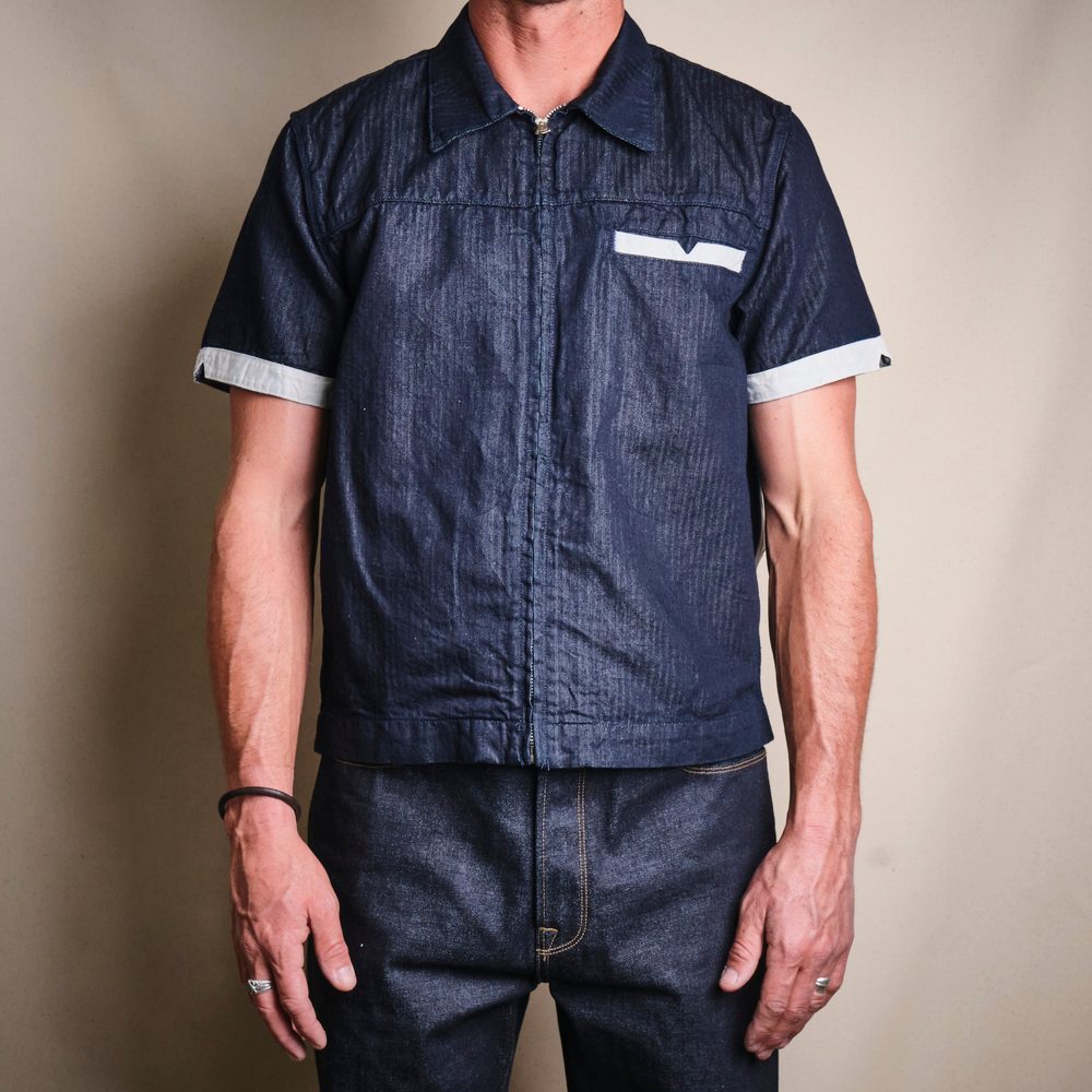 Yorba Navy Herringbone Alternate