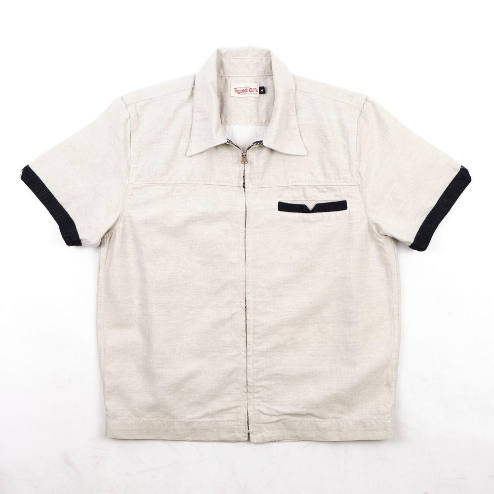 Yorba White Herringbone